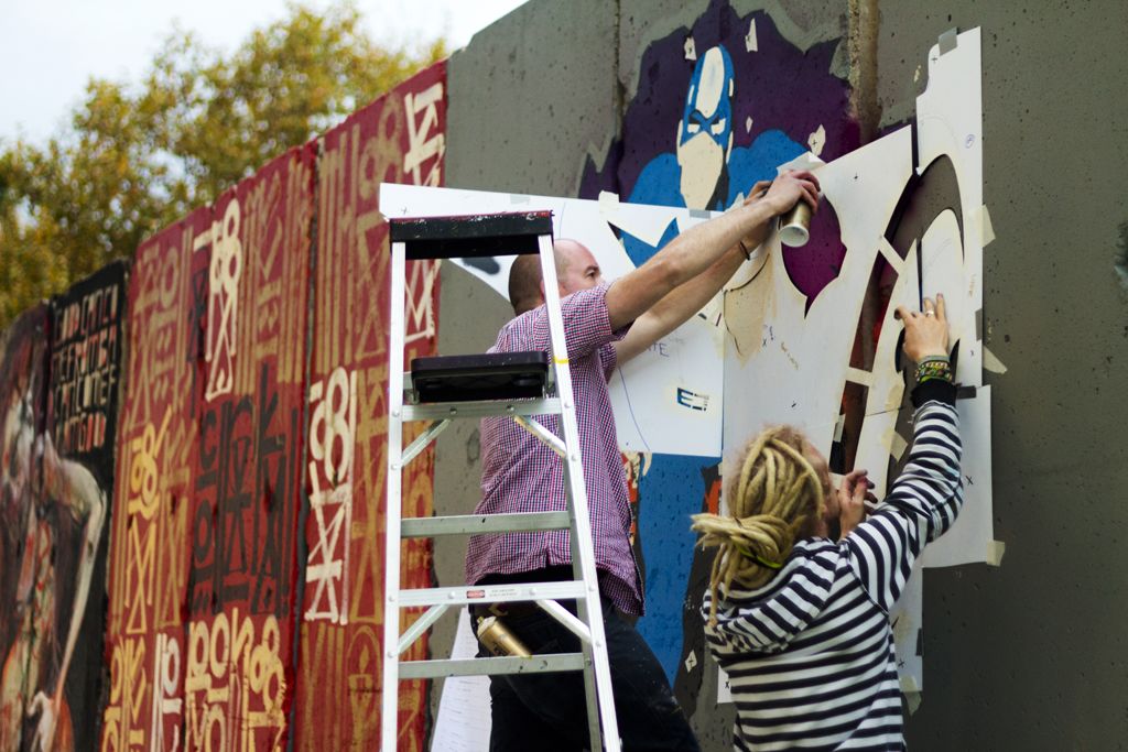RETNA Berlin Wall segment - detail view